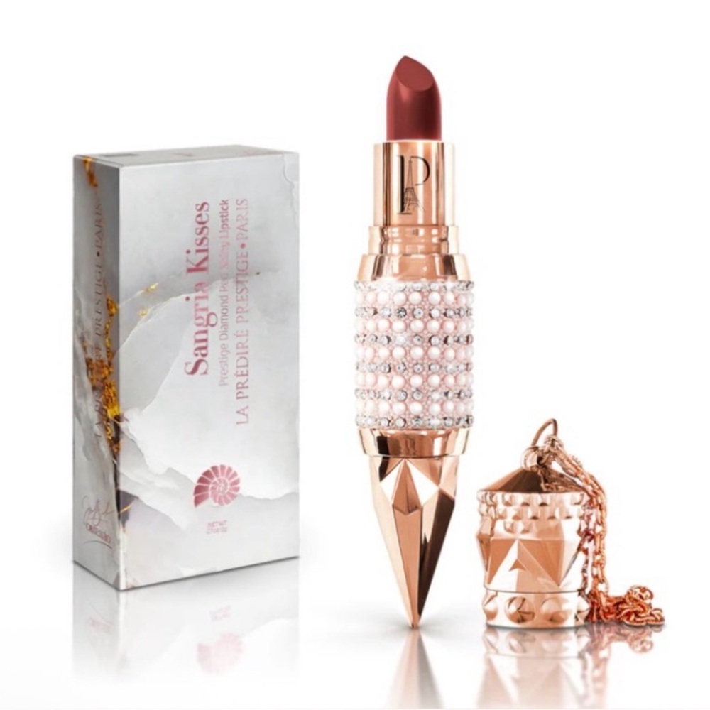 Kisses Prestige Diamond Red Shiny Lipstick NWT